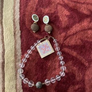 Necklace and errings set ,